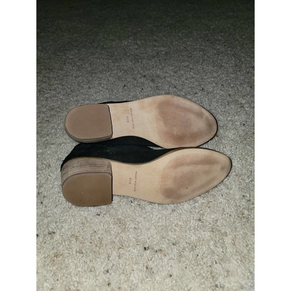 Marc Fisher Wilde Ankle Booties size 8 1/2 M Black Suede Block Heel - Picture 7 of 7